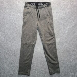 Nike Therma Training Sweatpants Mens SMALL Gray Dri-Fit Drawstring Athlesuire‎
